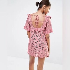 For Love & Lemons Sonya Lace Babydoll Dress
